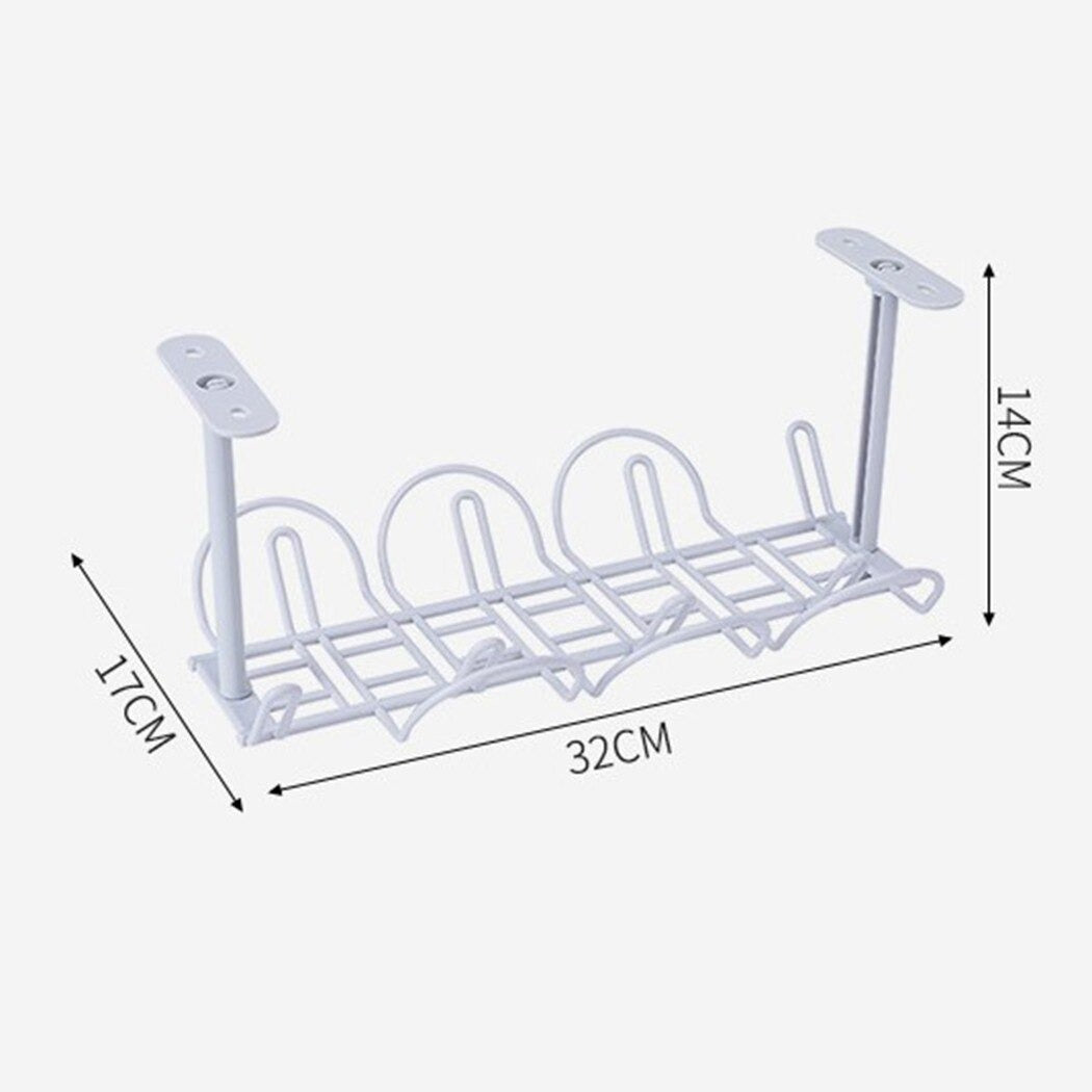 Cable Tray Under Desk (+No Drill Option)